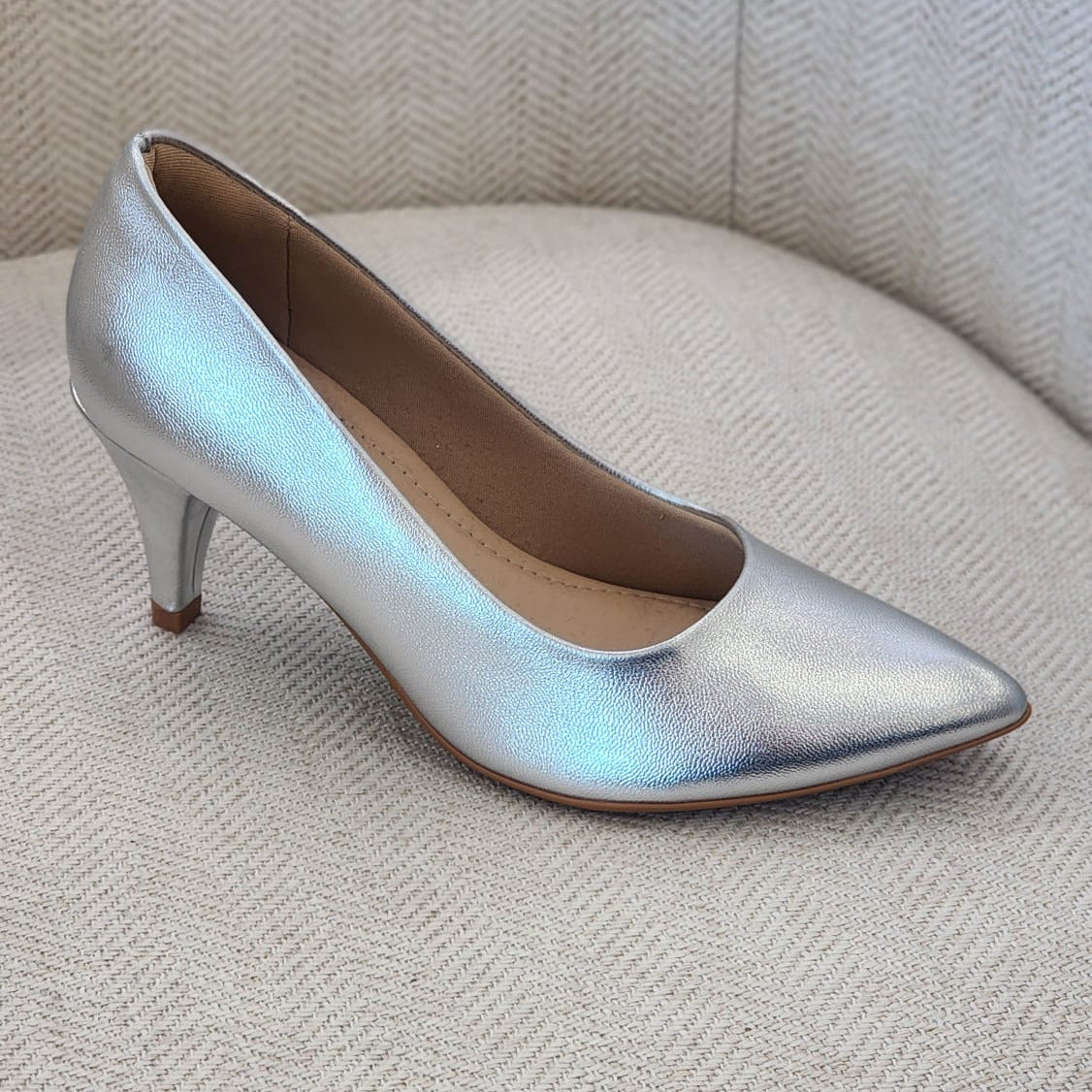 Picadilly Clásico estileto plata metálico 745035-813