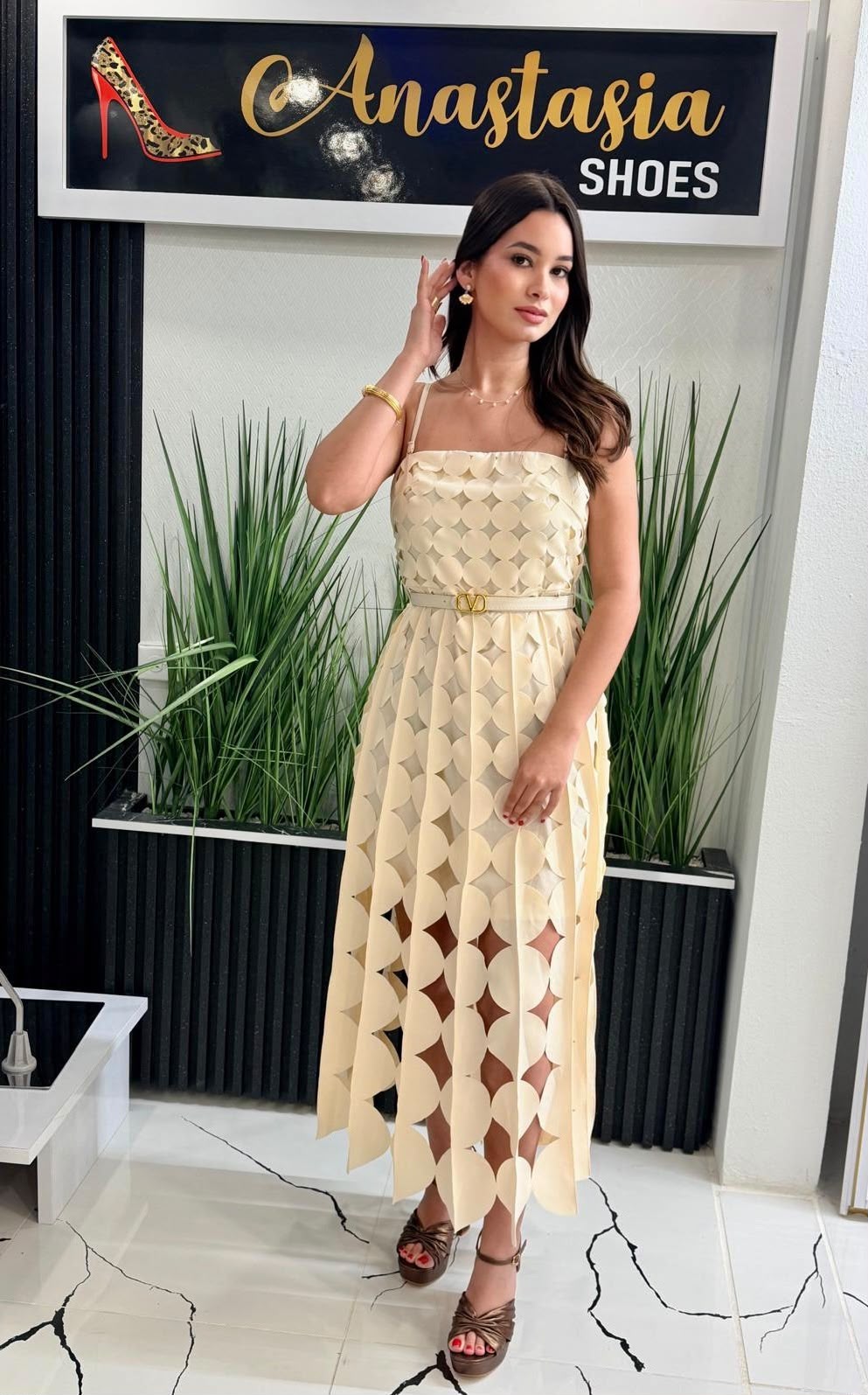 La’rios Apricot Dress