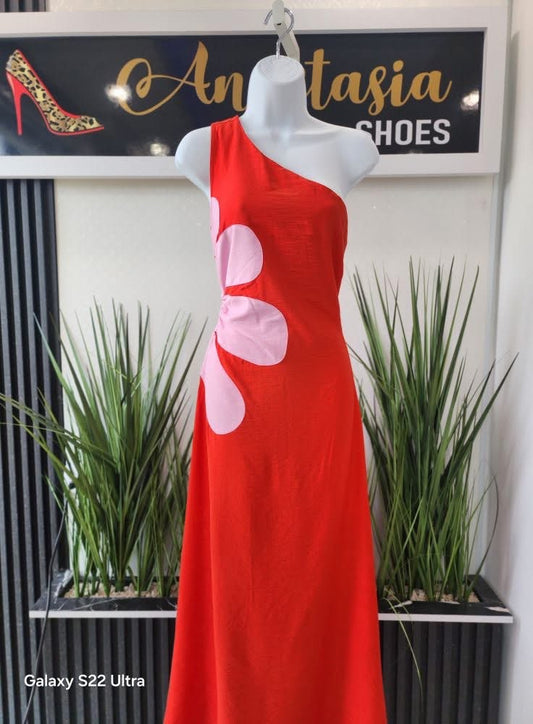 Red and Pink Milk & Honey Dress